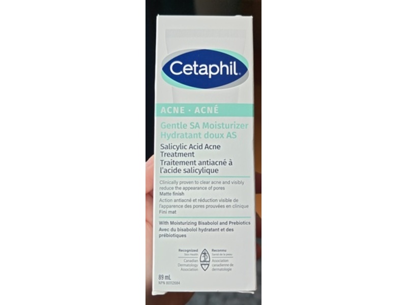 Cetaphil Gentle Acne Moisturizer, Salicylic Acid, 89 mL