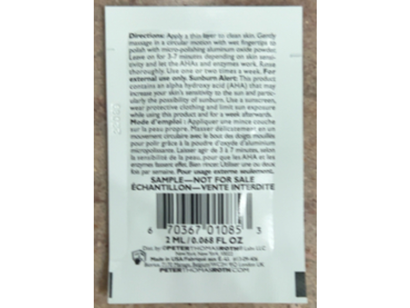 Peter Thomas Roth Pumpkin Enzyme Mask, 0.068 fl oz/2 mL