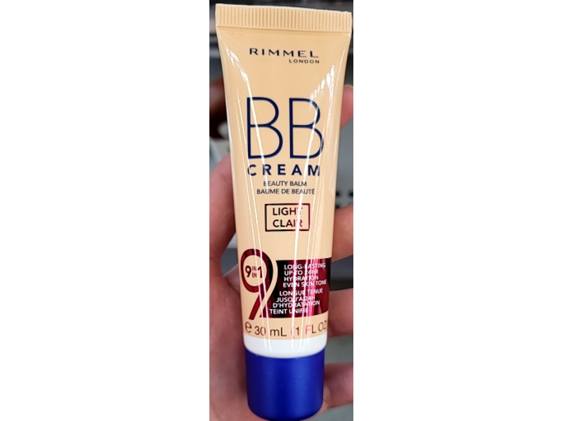 Rimmel London BB Cream 9 In 1, Light 001, 1 fl oz/30 mL