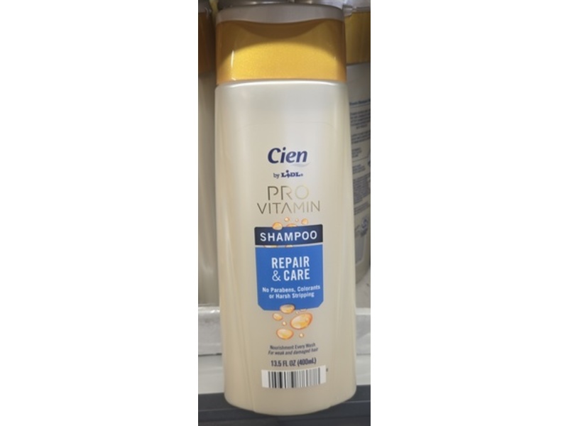 Cien Pro Vitamin Repair & Care Shampoo, 13.5 fl oz/400 ml