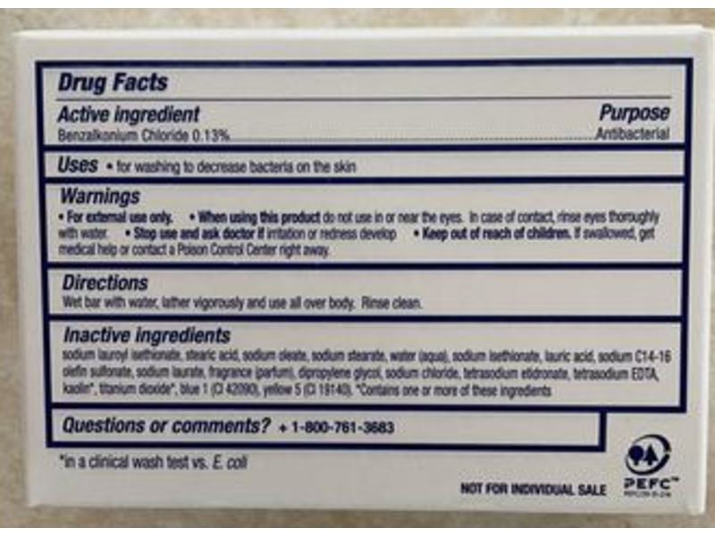 Dove Care & Protect Antibacterial Beauty Bar, 3.75 oz/106 g, 4 Count