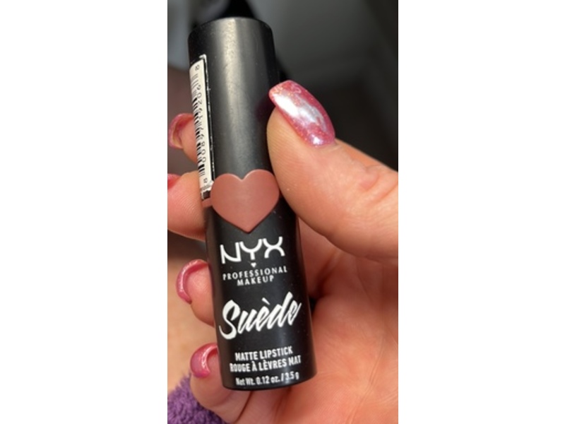 Nyx Professional Makeup Suede Matte Lipstick, Soft Spoken, 0.12 oz/3.5 g