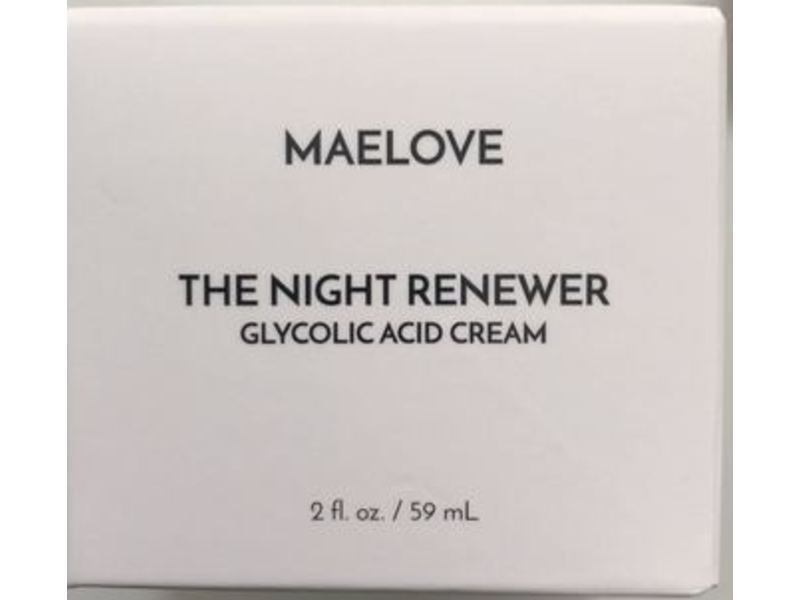 Maelove The Night Renewer Glycolic Acid Cream, 2 fl oz/59 mL
