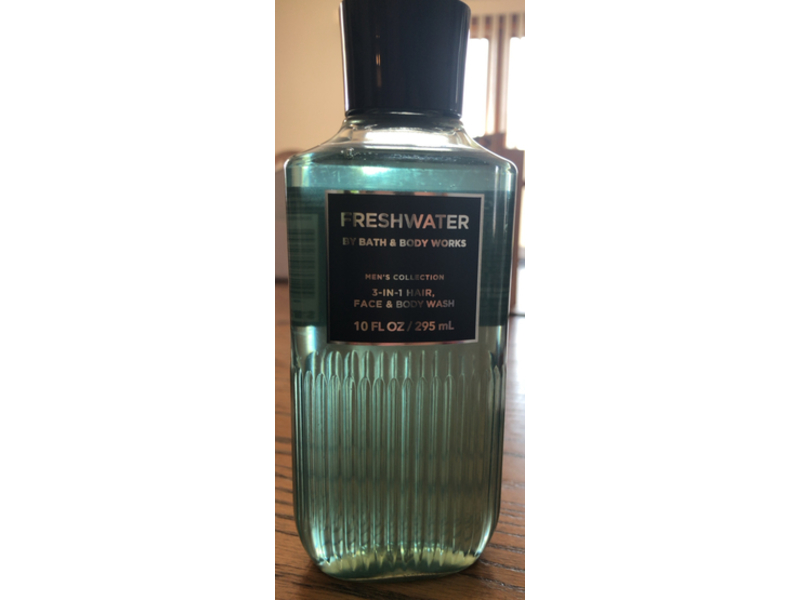 Bath & Body Works Freshwater 3-In-1 Hair+Face & Body Wash, 10 fl oz/295 mL