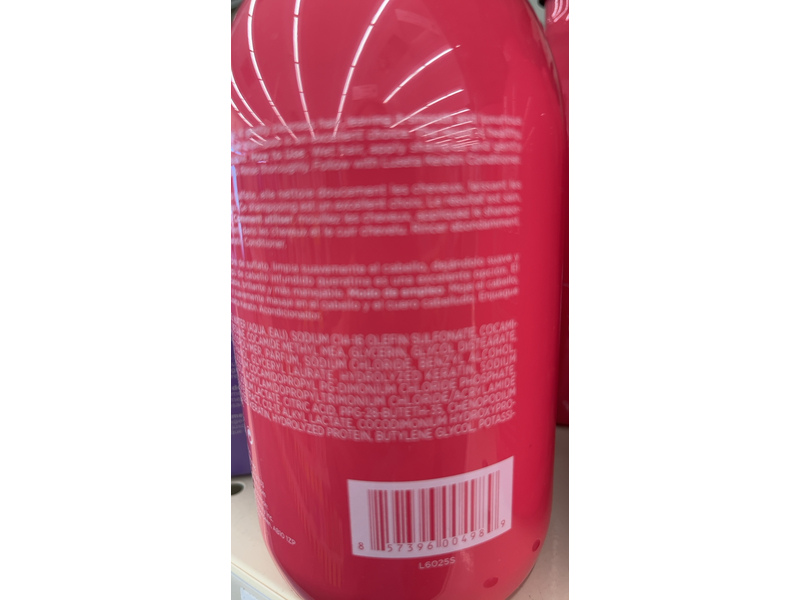 Luseta Shampoo, Keratin, Smoothing & Nourishing Formula, 16.9 fl oz/500 mL