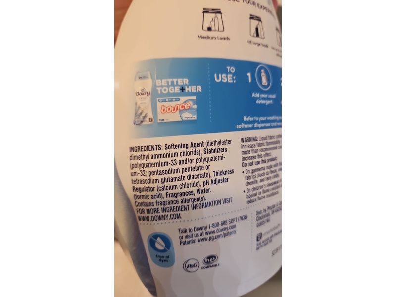 Downy Gentle Soft + Fresh Fabric Softener, Ocean Mist, 39 Loads, 26 fl oz/780 mL