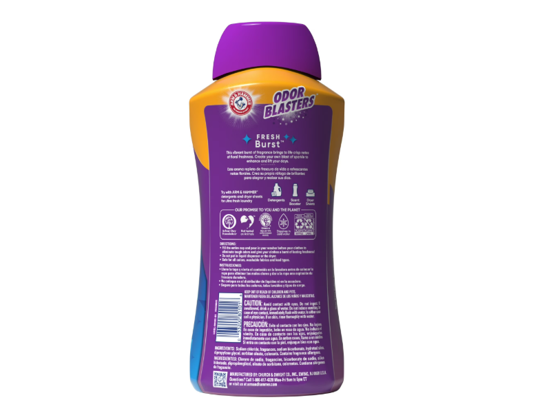 Arm & Hammer Odor Blaster In-Wash Scent Booster, Fresh Burst, 45 oz/1.27 kg