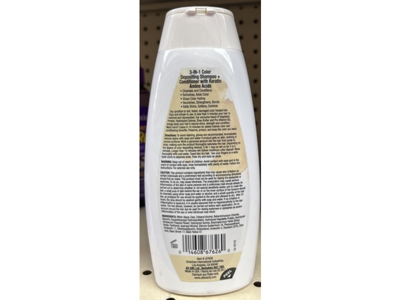 Punky Colour 3-In-1 Color Depositing Shampoo + Conditioner, Keratin Amino Acids, 8.5 fl oz/250 mL