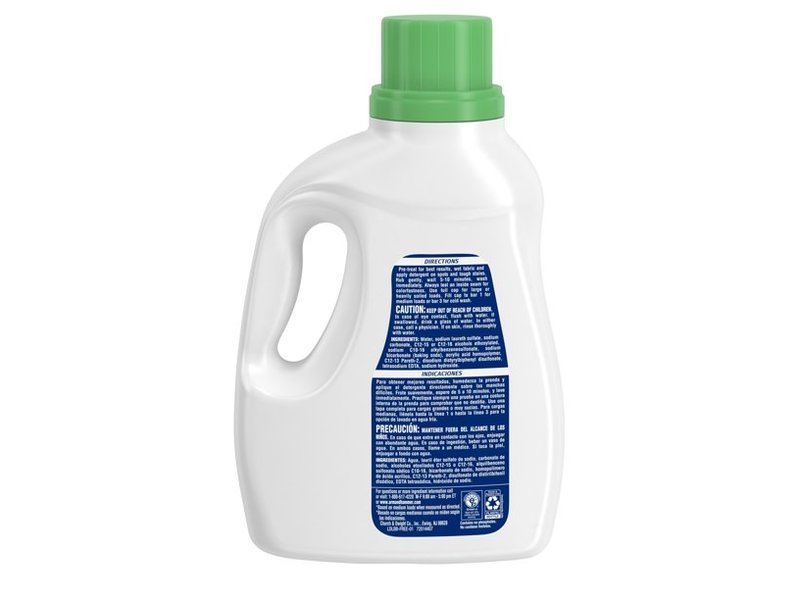 Arm & Hammer Sensitive Skin Liquid Laundry Detergent, Free & Clear, 50 Loads, 75 fl oz/2.21 L