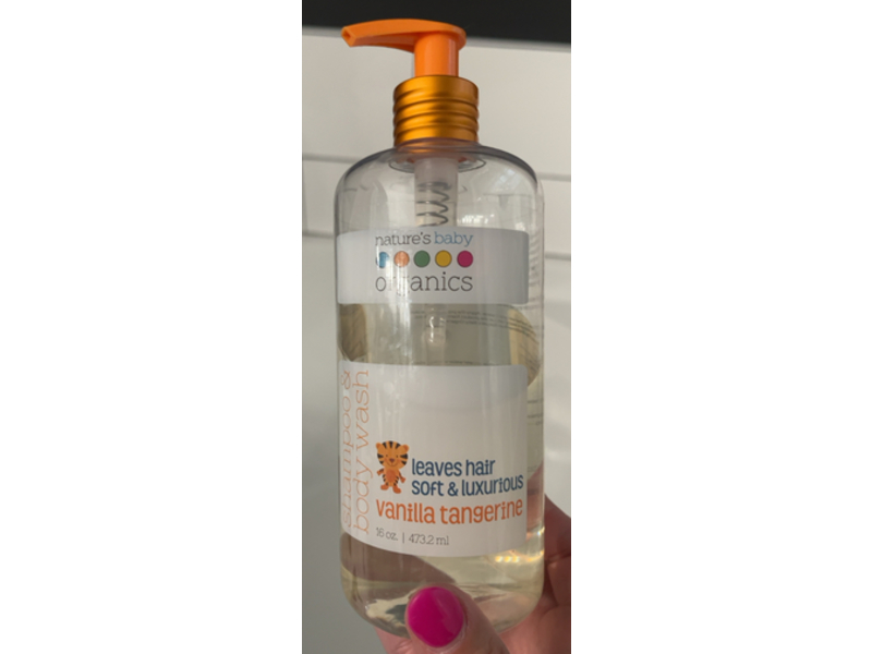 Nature's Baby Organics Shampoo & Body Wash, Vanilla Tangerine, 16 oz/473.2 mL