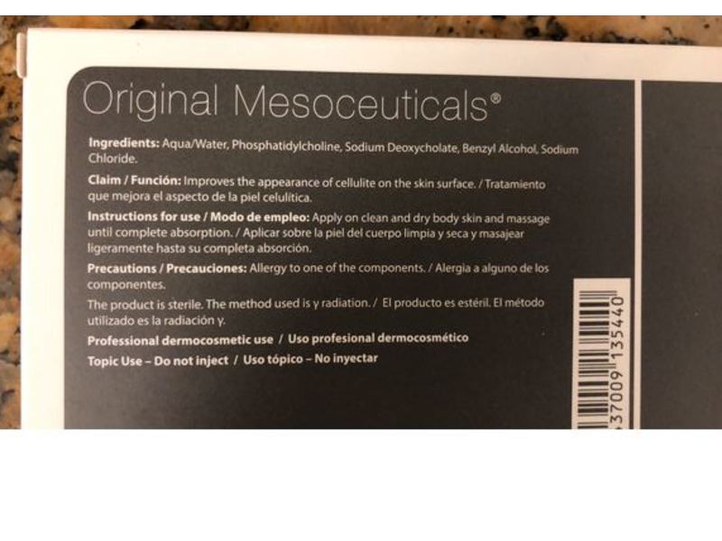 Phosphatidylcholine Lipolytic Solution Ampoules, 5 mL, 10 Count