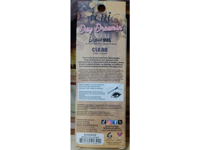 Ioni Day Dream In Brow Gel, Clear