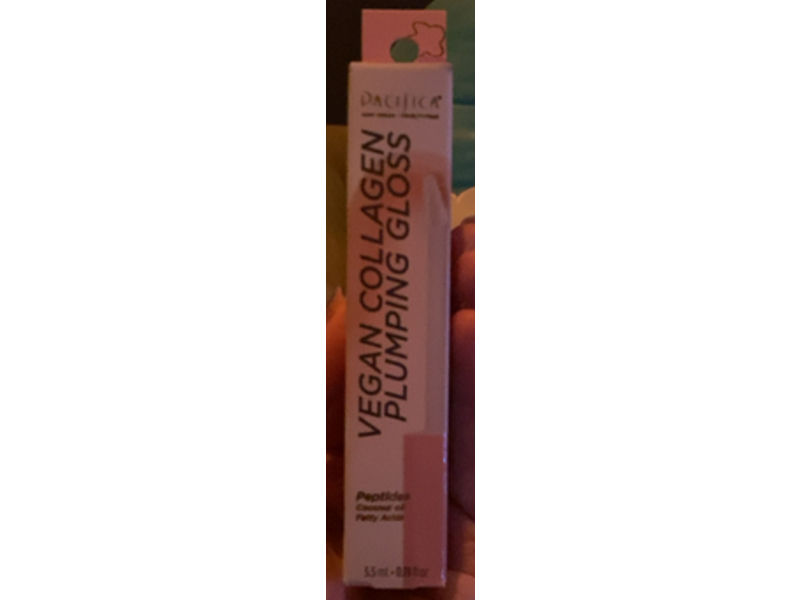 Pacifica Vegan Collagen Plumping Gloss, Clear, 0.19 fl oz/5.5 mL