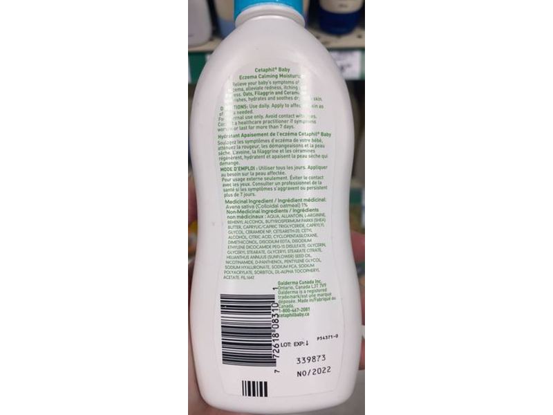 Cetaphil Baby Eczema Calming Moisturizer, 295 mL