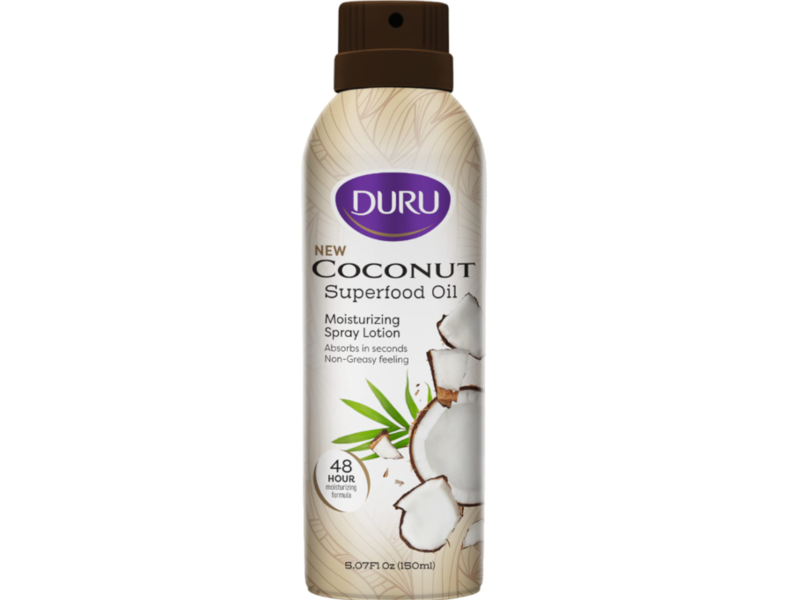 Duru Moisturizing Spray Lotion, Coconut Superfood Oil, 8.07 fl oz/150 mL