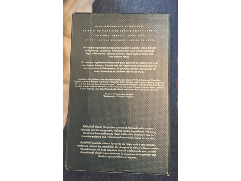 Ranavat Resurfacing AHA Saffron Masque, 1.7 fl oz/50 mL