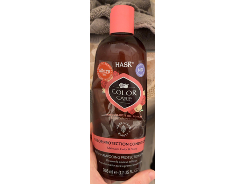 Hask Color Protection Conditioner, Rose Oil & Peach, 12 fl oz/355 mL