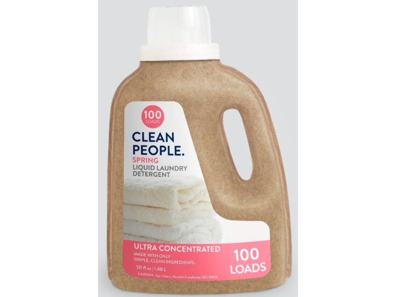 Clean People. Liquid Laundry Detergent, Spring, 100 Loads, 50 fl oz/148 L, Pack of 2