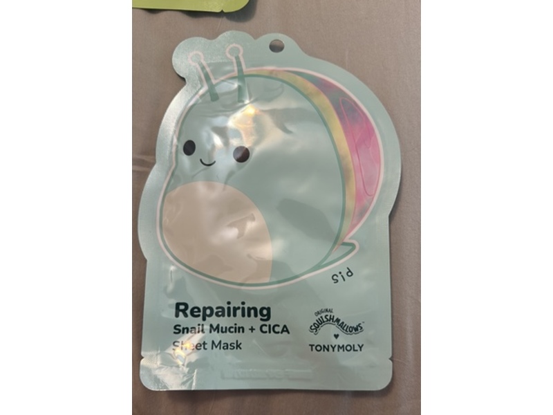 Tony Moly Repairing Sheet Mask, Snail Mucin + Cica, 21 g