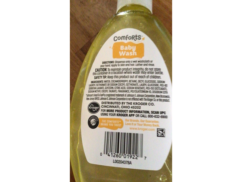 Comforts Baby Wash, 13.6 fl oz/400 mL