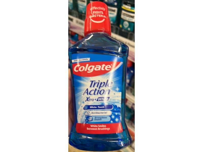 Colgate Triple Action Xtra + White Mouthwash, 500 mL
