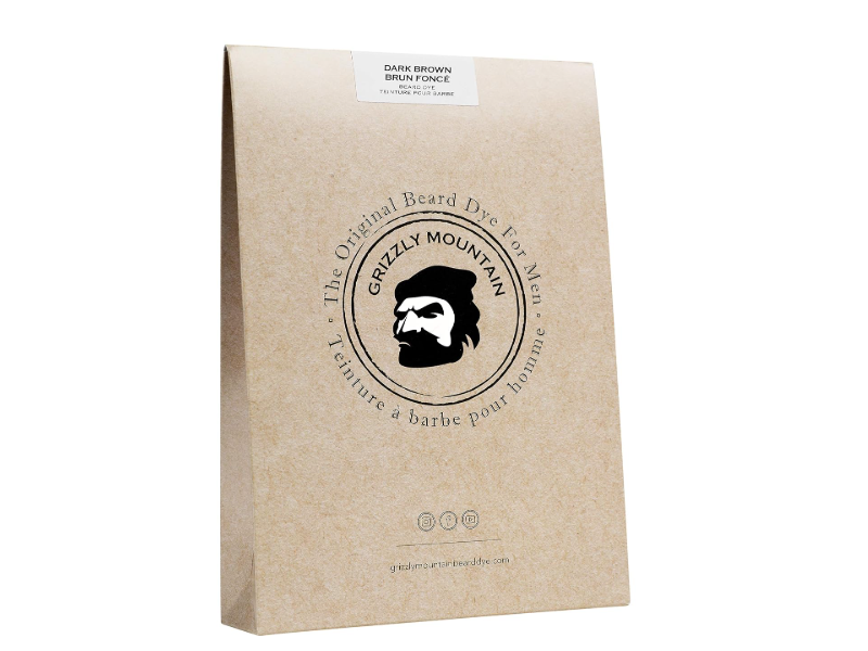 Grizzly Mountain The Original Beard Dye Kit, Dark Brown