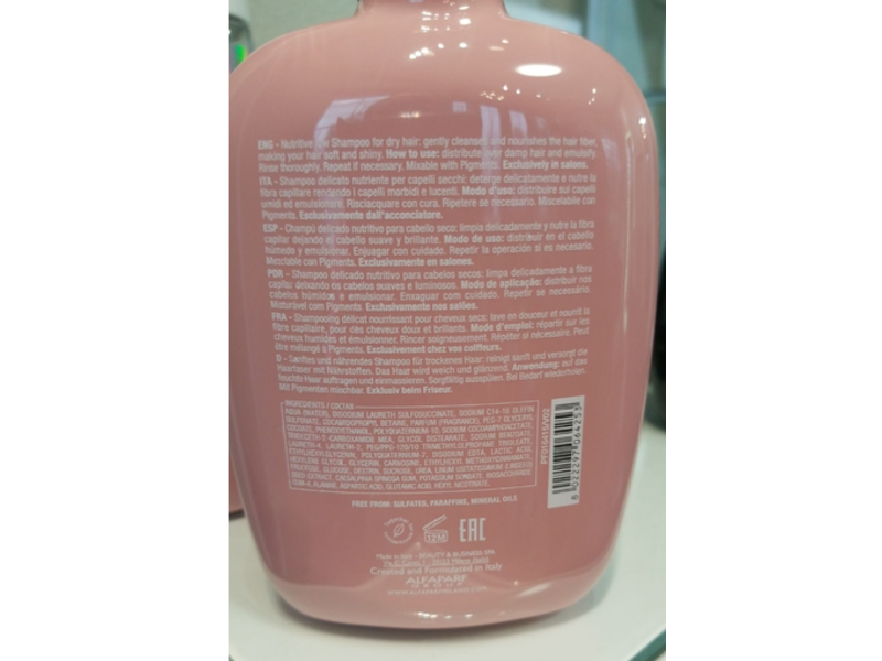 Alfaparf Milano Semi Di Lino Moisture Nutritive Low Shampoo, 8.45 fl oz/250 mL