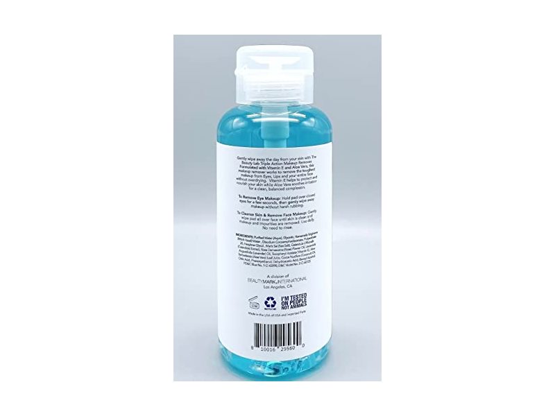 The Beauty Lab Triple Action Eye, Lip & Face Makeup Remover 16 fl oz