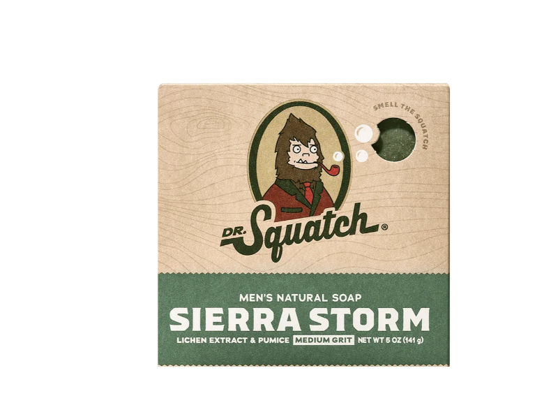 Dr. Squatch Men's Natural Soap, Sierra Storm, 5 oz/141 g