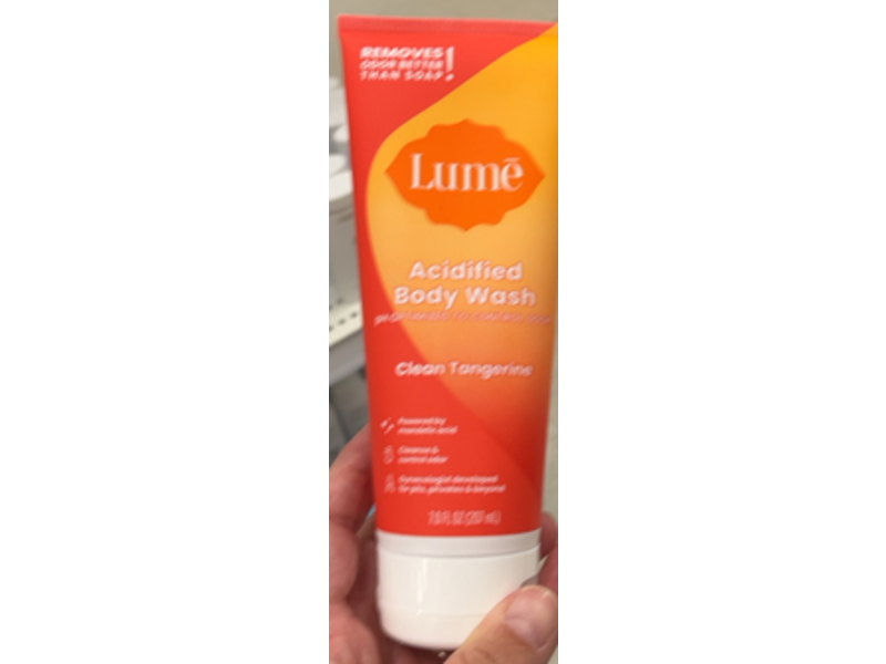 Lume Acidified Body Wash, Clean Tangerine, 7.0 fl oz/207 mL