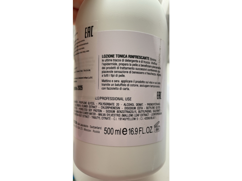 Egia Biocare System Biobasica Refreshing Tonic Lotion, 16.9 fl oz/500 mL