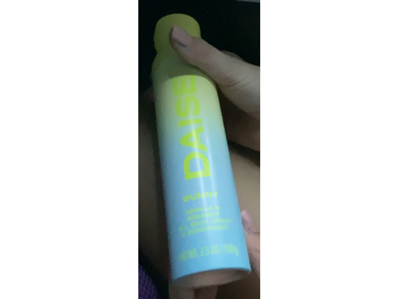 Daise Sunny All Body Spray & Deodorant, Vanilla & Coconut, 3.5 oz/100 g