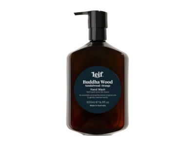 Leif Buddha Wood Hand Wash, Sandalwood & Orange, 1.69 fl oz/500 mL