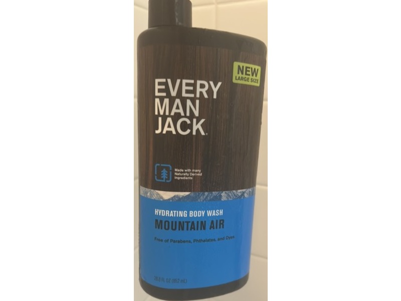 Every Man Jack Hydrating Body Wash, Mountain Air, 28.8 fl oz/852 mL