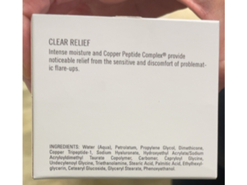 Neova Clear Relief Multi-Action Cream, Copper Peptide Complex, 1.7 oz/50 mL