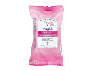 Vagisil Odor Block Daily Freshening Wipes, Odor Block, 20 Count