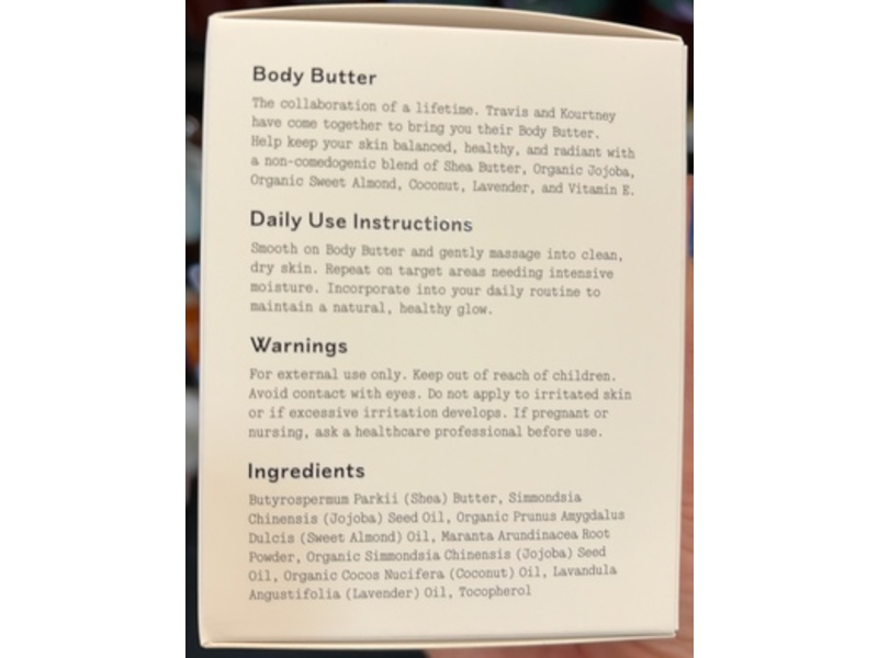 Barker Body Butter, Shea Butter+Jojoba+Sweet Almond+Coconut+Lavender+Vitamin E, 6 oz/160 mL