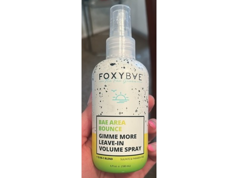 Foxybae Bae Area Bounce Gimme More Leave-In Volume Spray, 6 fl oz/180 mL
