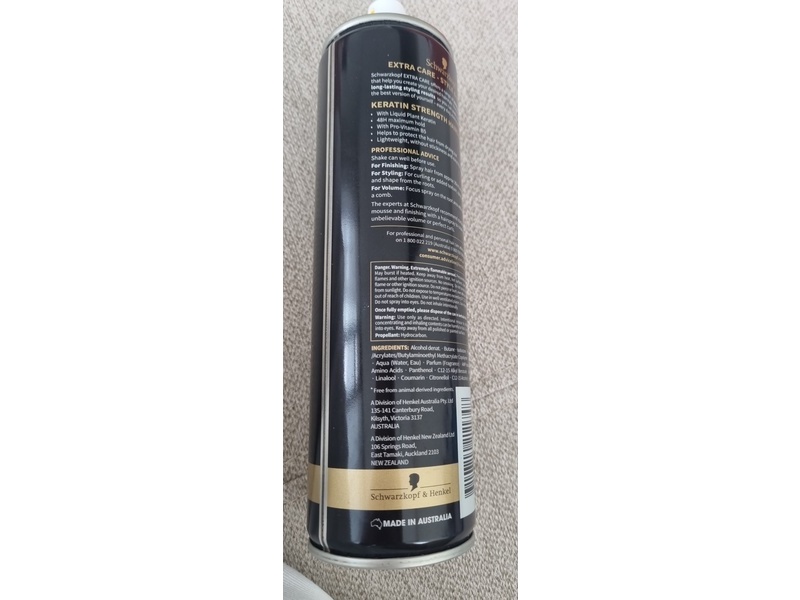 Schwarzkopf Extra Care Keratin Strength Hairspray, 250 g