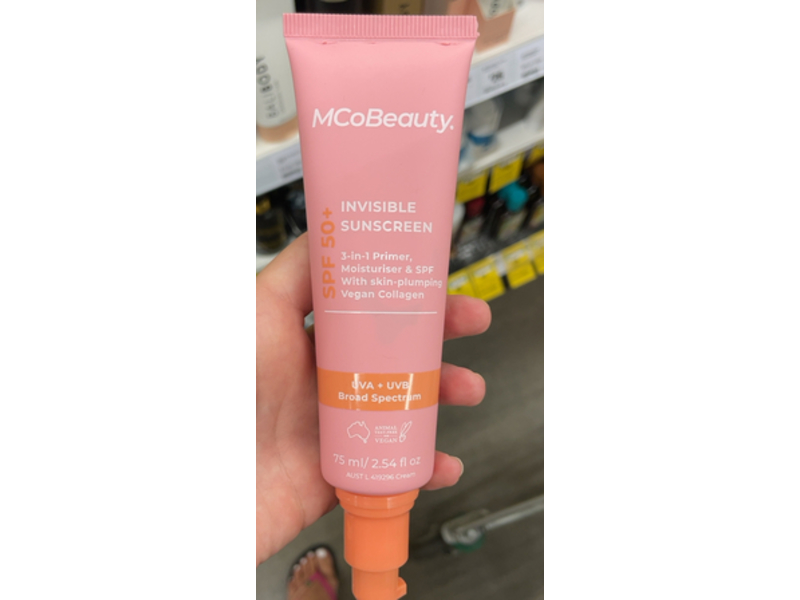 MCoBeauty Invisible Sunscreen, SPF 50+, 2.54 fl oz/75 mL
