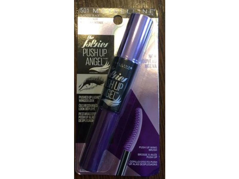 Maybelline New York The Falsies Push Up Angel Washable Mascara, 501 Blackest Black, 0.33 fl oz/9.8 mL