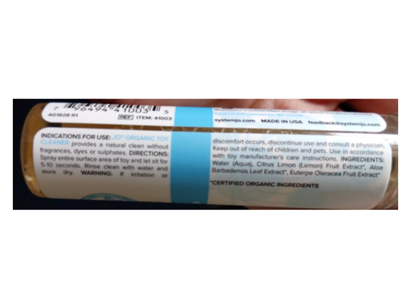 JO Organic Naturalove Toy Cleaner, 1fl oz/30 mL