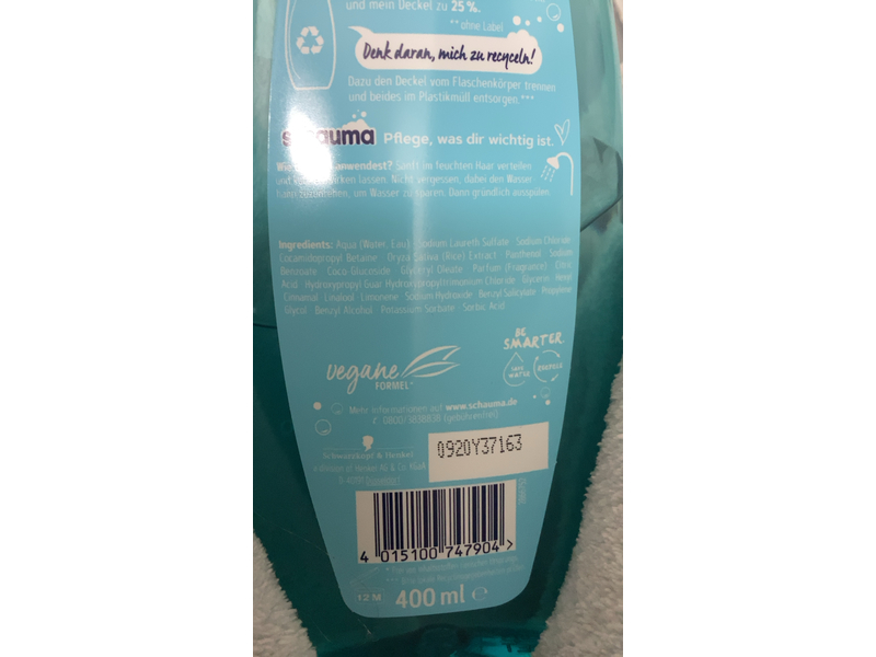 Schauma Moisture & Shine Shampoo, 400 mL