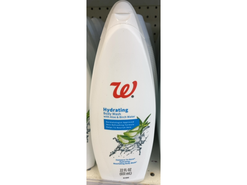 Walgreens Hydrating Body Wash, Aloe & Birch Water, 22 fl oz/651 mL
