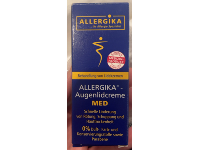 Allergika Eyelid Cream, Med, 15 mL