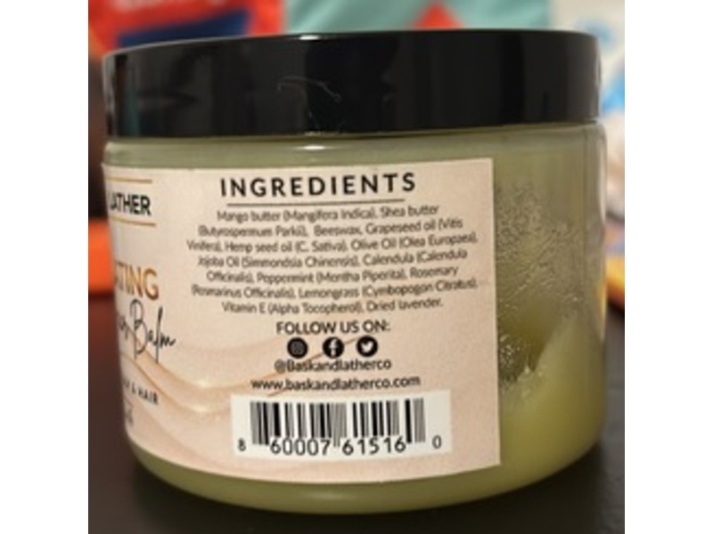 Bask & Lather Stimulating Scalp and Hair Balm, 6 fl oz/177 mL