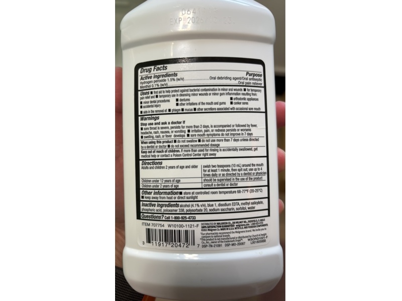 Walgreens Antiseptic Rinse, 16 fl oz/473 mL