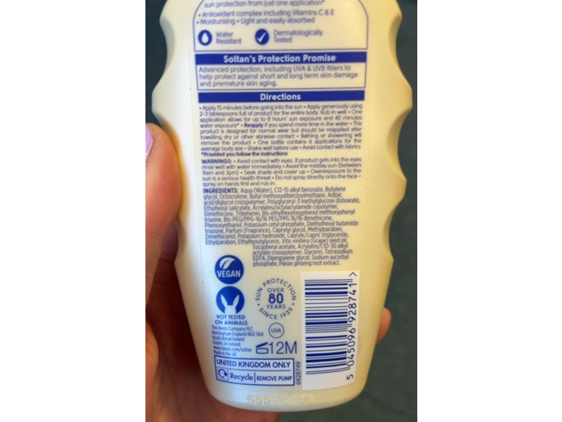 Boots Soltan Once Advanced Suncare Spray, SPF 30, 6.7 fl oz/200 mL