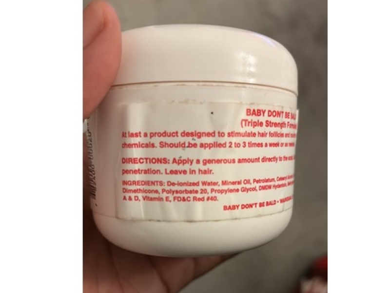 Baby Don't Bald Triple Strength Hair Grow, 4 oz