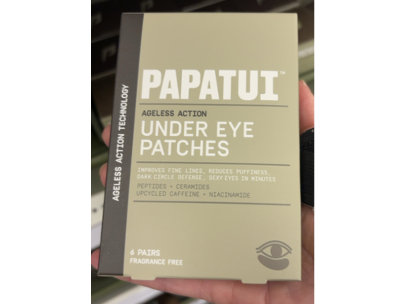 Papatui Ageless Action Under Eye Patches, 6 Pairs